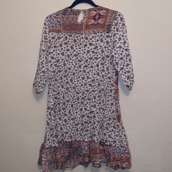 KORI paisley dress boho floral fairy hippie S lagen peasant prairie midi - Picture 14 of 15